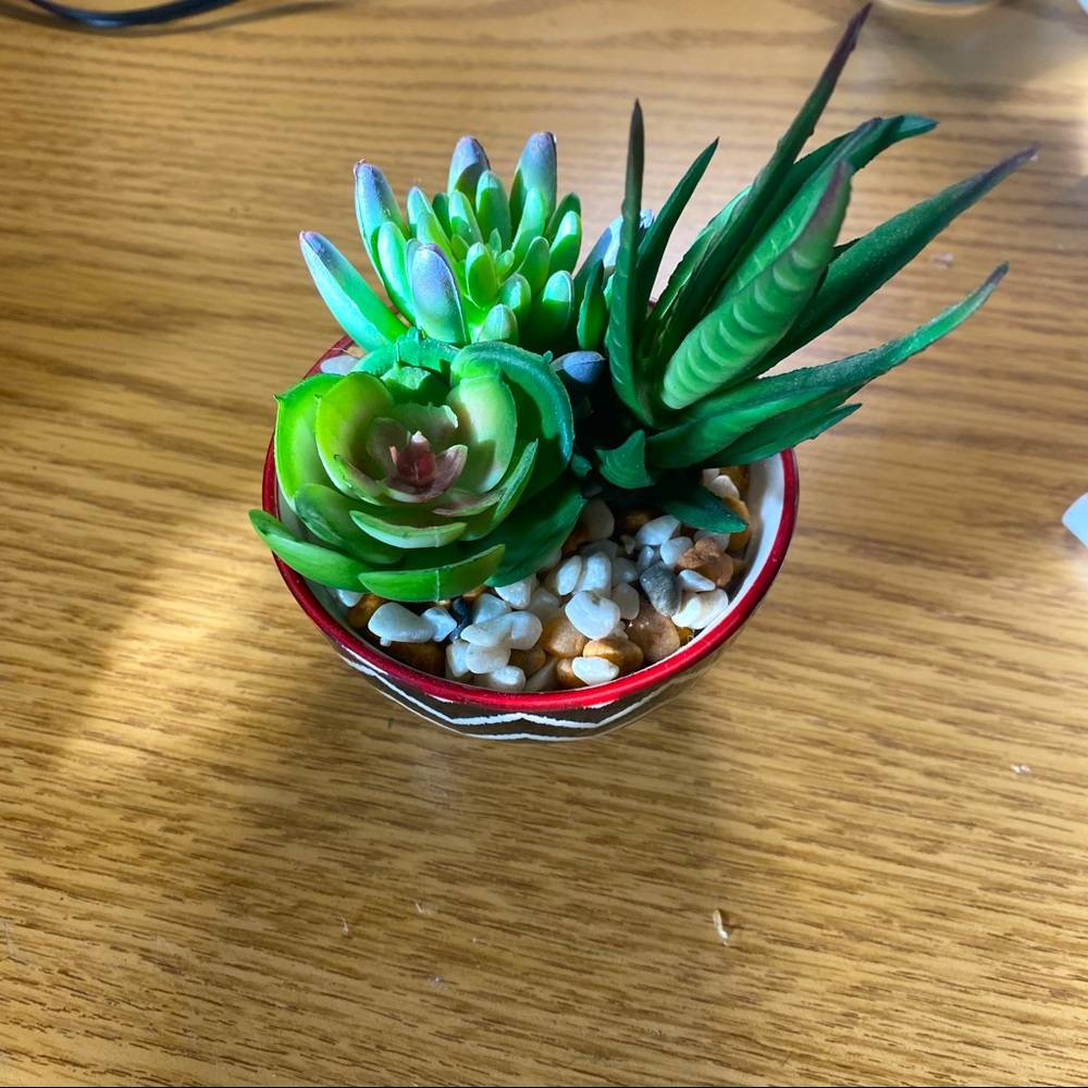 Green fake plant